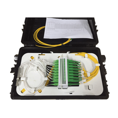 96 फ़ाइबर 1इंच-2आउट इनलाइन स्प्लिस क्लोजर, हीट-श्रिंक सील, दीवार/पोल माउंट, आईपी68